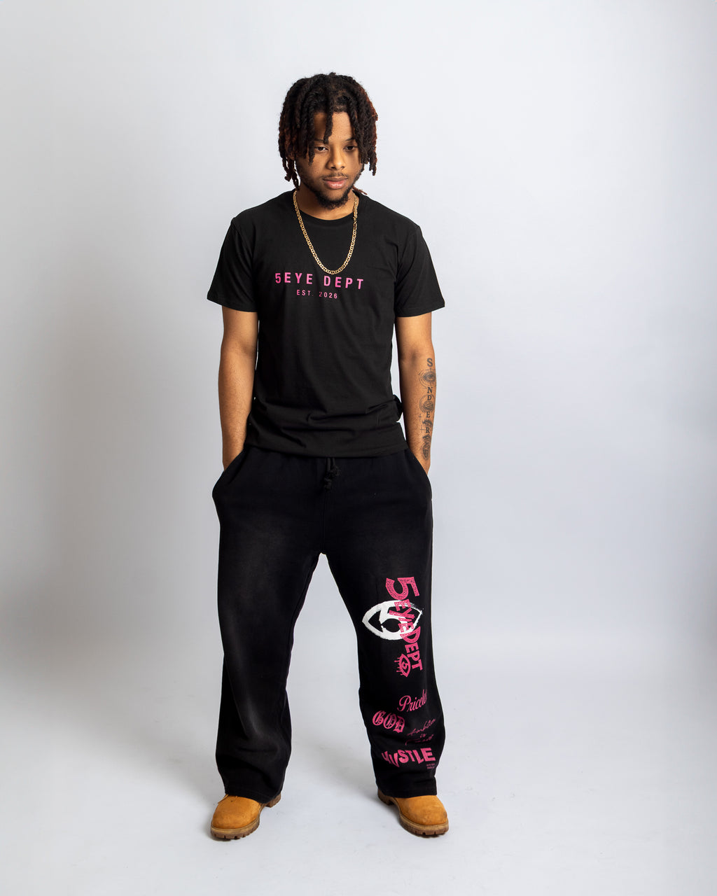 5eye Dept. wide leg sweats