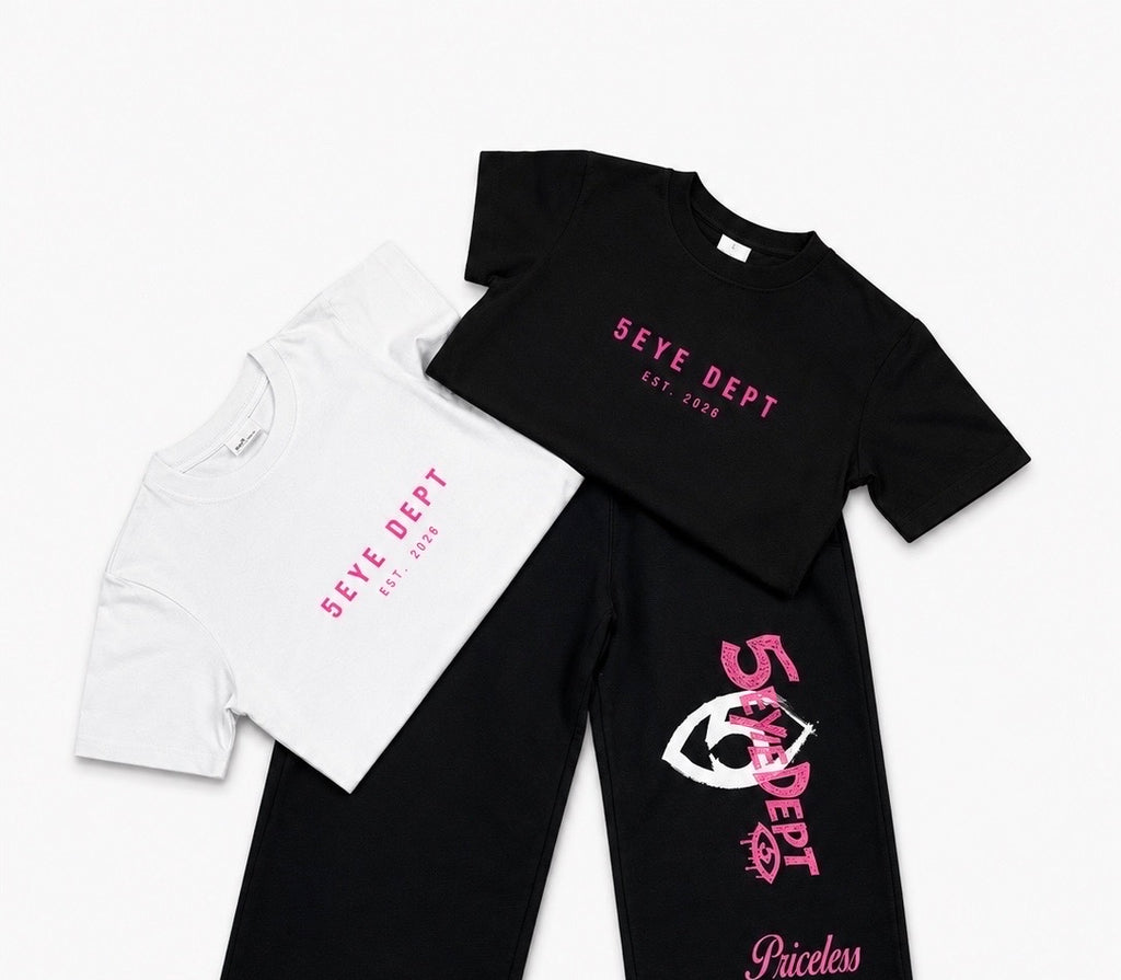 Womens Pink cropped tee