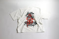 White Oversized Ambition is Priceless drop shoulder tees
